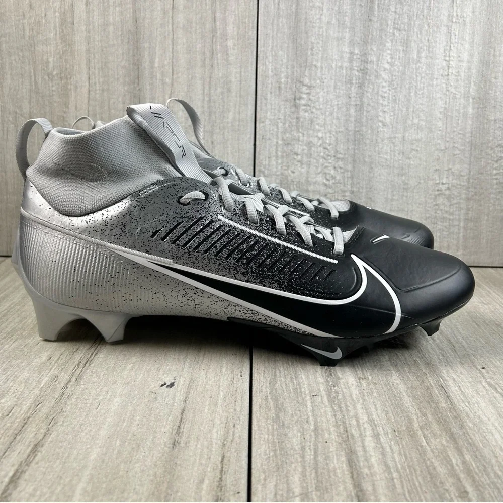 NEW Nike Vapor Edge 360 2 Silver Black Football Cleats hf3454-003 Mens Size 15